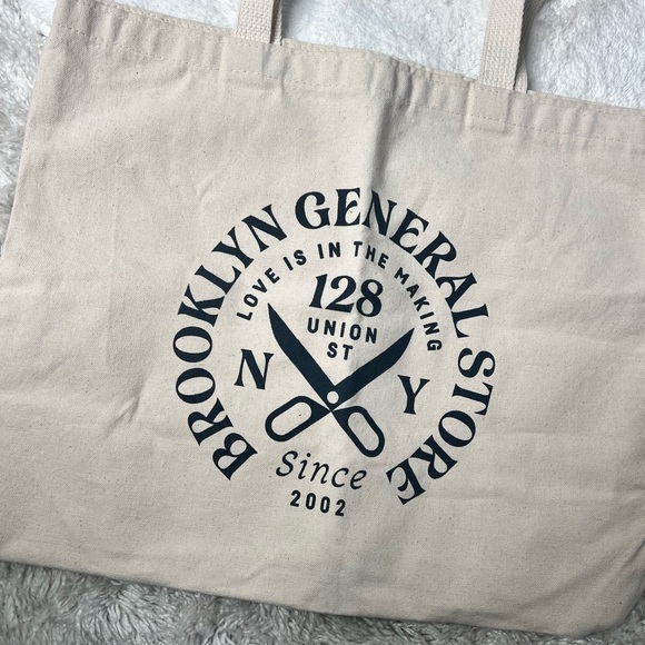 Beige Brooklyn General Store Tote Bag - Picture 2 of 5